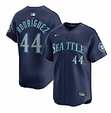Men's Seattle Mariners #44 Julio Rodriguez Navy Limited Stitched Jersey Dzhi,baseball caps,new era cap wholesale,wholesale hats